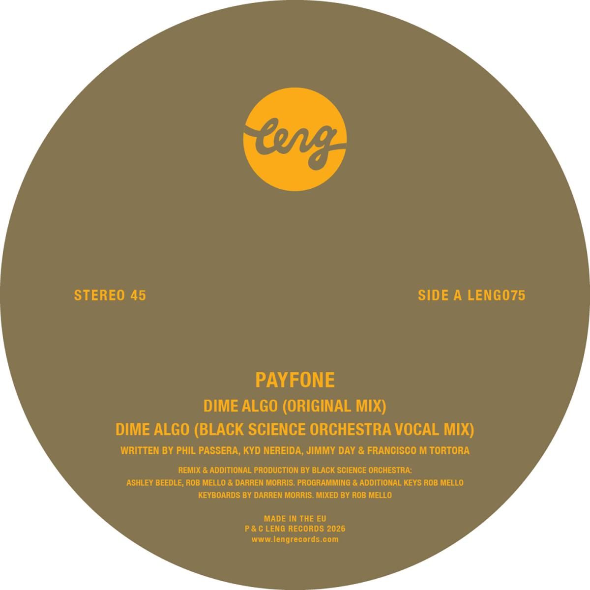 Payfone - Dime Algo feat. Kyd Nereida | LENG RECORDS (LENG075) - main Payfone - Dime Algo feat. Kyd Nereida | LENG RECORDS (LENG075) - main