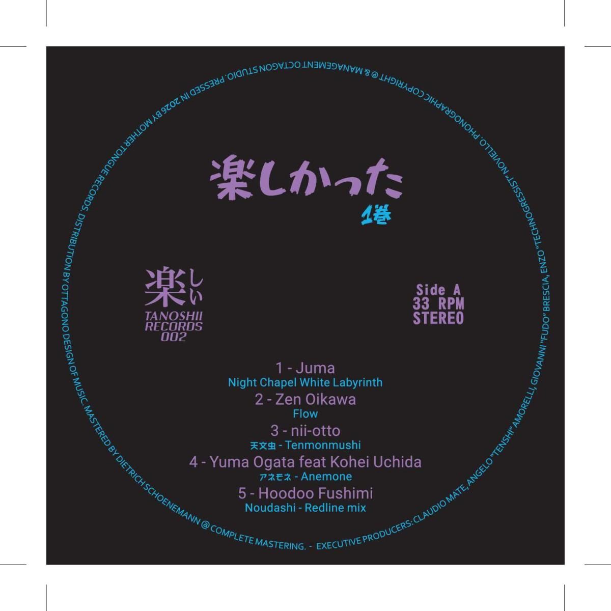 VARIOUS - TANOSHIKATTA LP | Tanoshii Records (TR002) - main