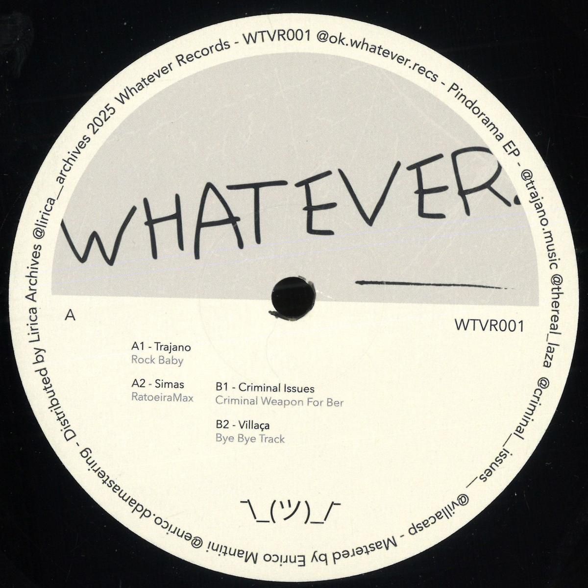 Various - Pindorama EP | Whatever Records (WTVR001) - main