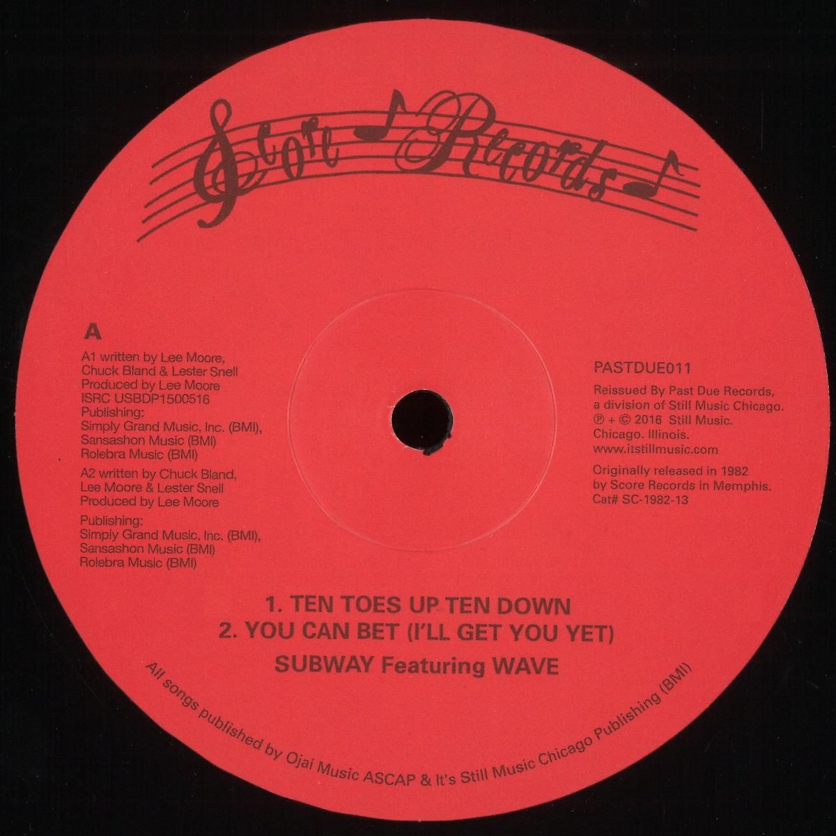 Subway & Wave - Ten Toes Up | Past Due (PASTDUE011) - main Subway & Wave - Ten Toes Up | Past Due (PASTDUE011) - main