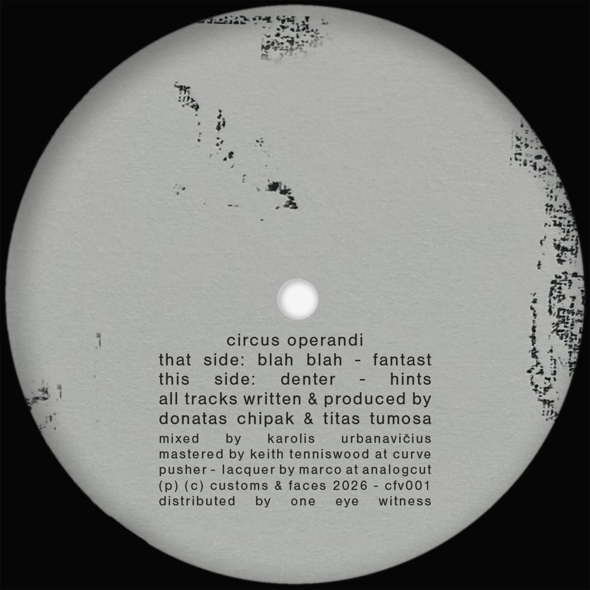 Circus Operandi - CFV001 | Customs & Faces (CFV001) - main Circus Operandi - CFV001 | Customs & Faces (CFV001) - main