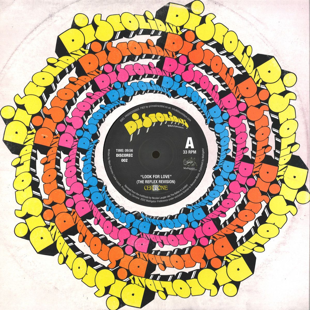Cerrone  &  The Reflex - Look For Love / Hooked On You | Discolidays (DISCOREC002R) - main