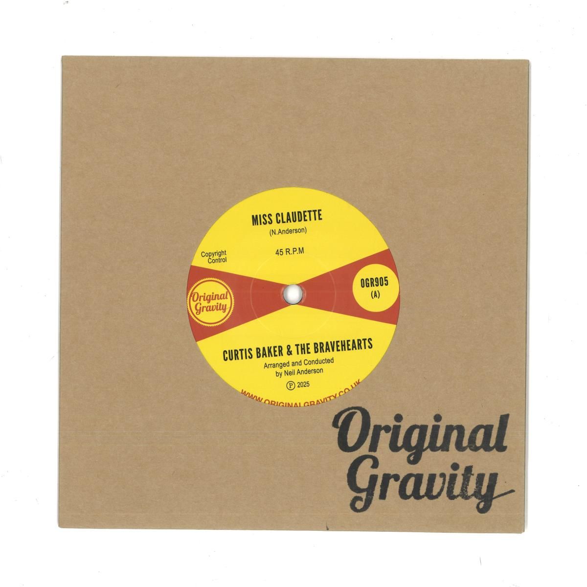 Curtis Baker  &  The Bravehearts - Miss Claudette | Original Gravity (OGR905) - main