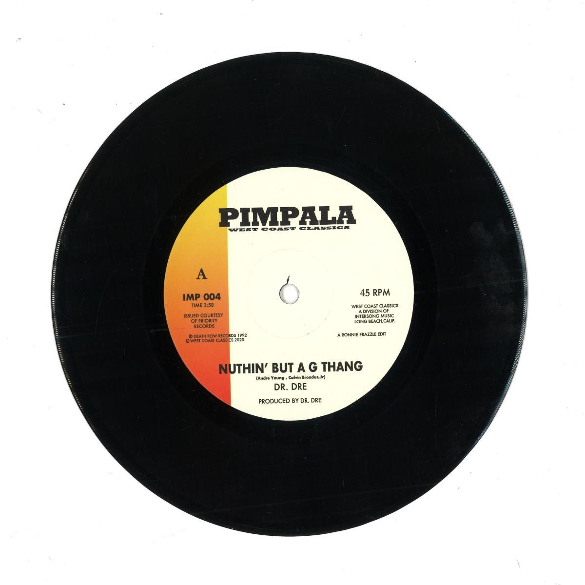 DR.DRE  &  THE LADY OF RAGE - NOTHIN' BUT A G THANG / AFRO PUFFS (7") | WEST COAST CLASSICS (IMP004SH) - main