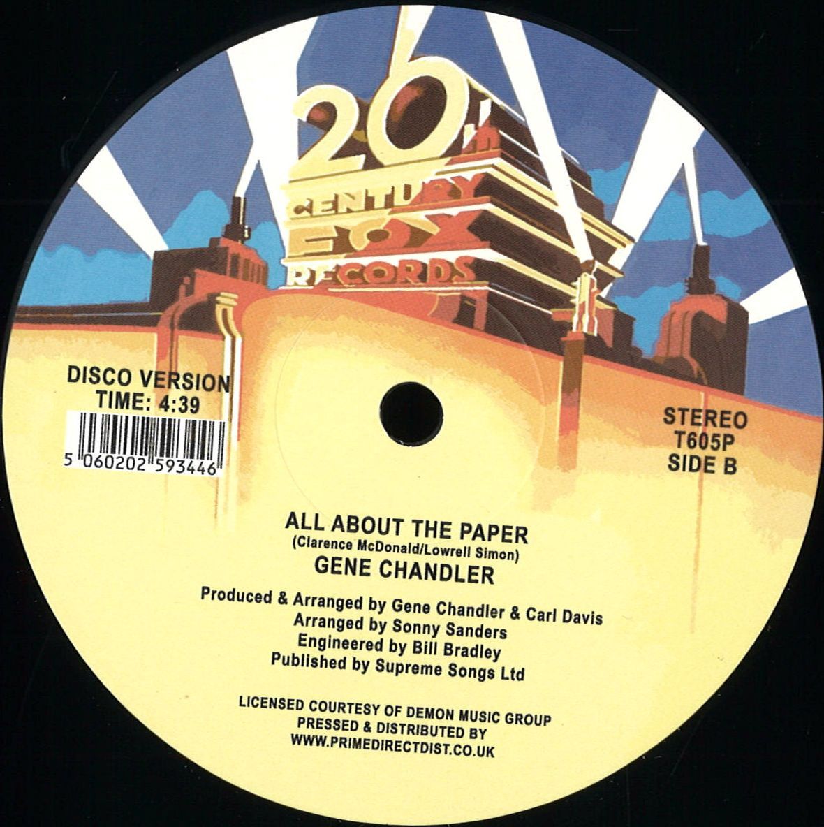 Gene Chandler - I'll Make The Living (If You Make The Loving Worthwhile) / All About The Paper | 20th Century (T605P) - main