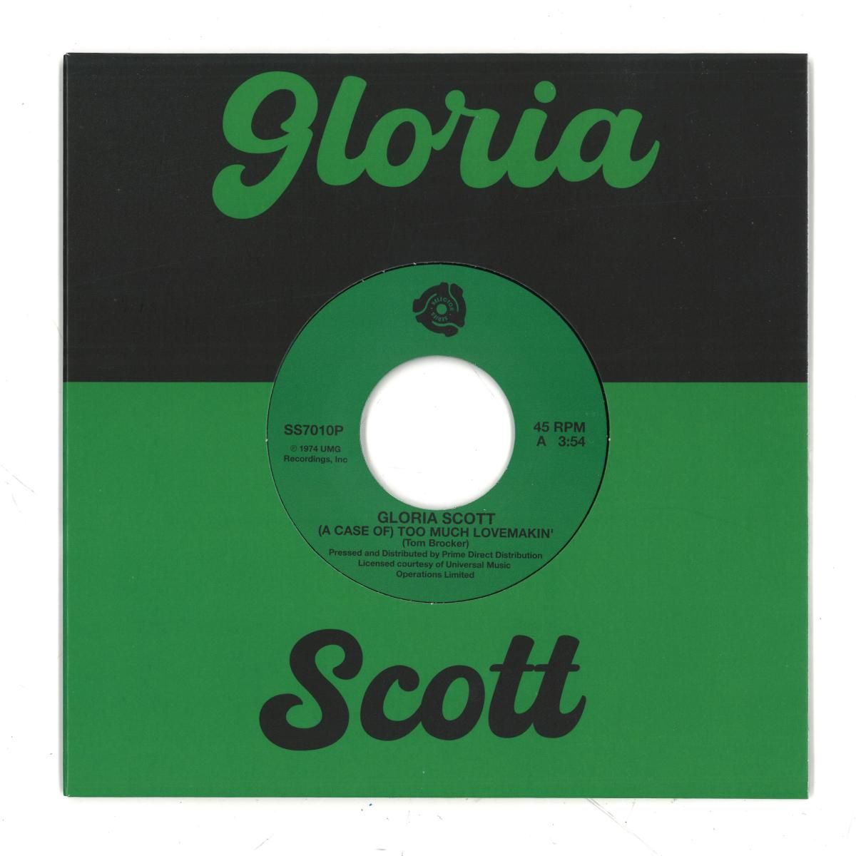 Gloria Scott - (A Case Of) Too Much Lovemakin' / What Am I Gonna Do 7" | Selector Series (SS7010P) - main