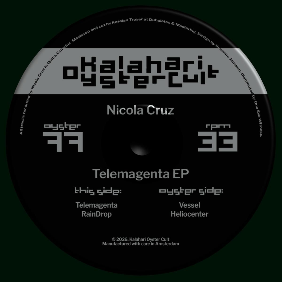 Nicola Cruz - Telemagenta EP | Kalahari Oyster Cult (OYSTER77) - main