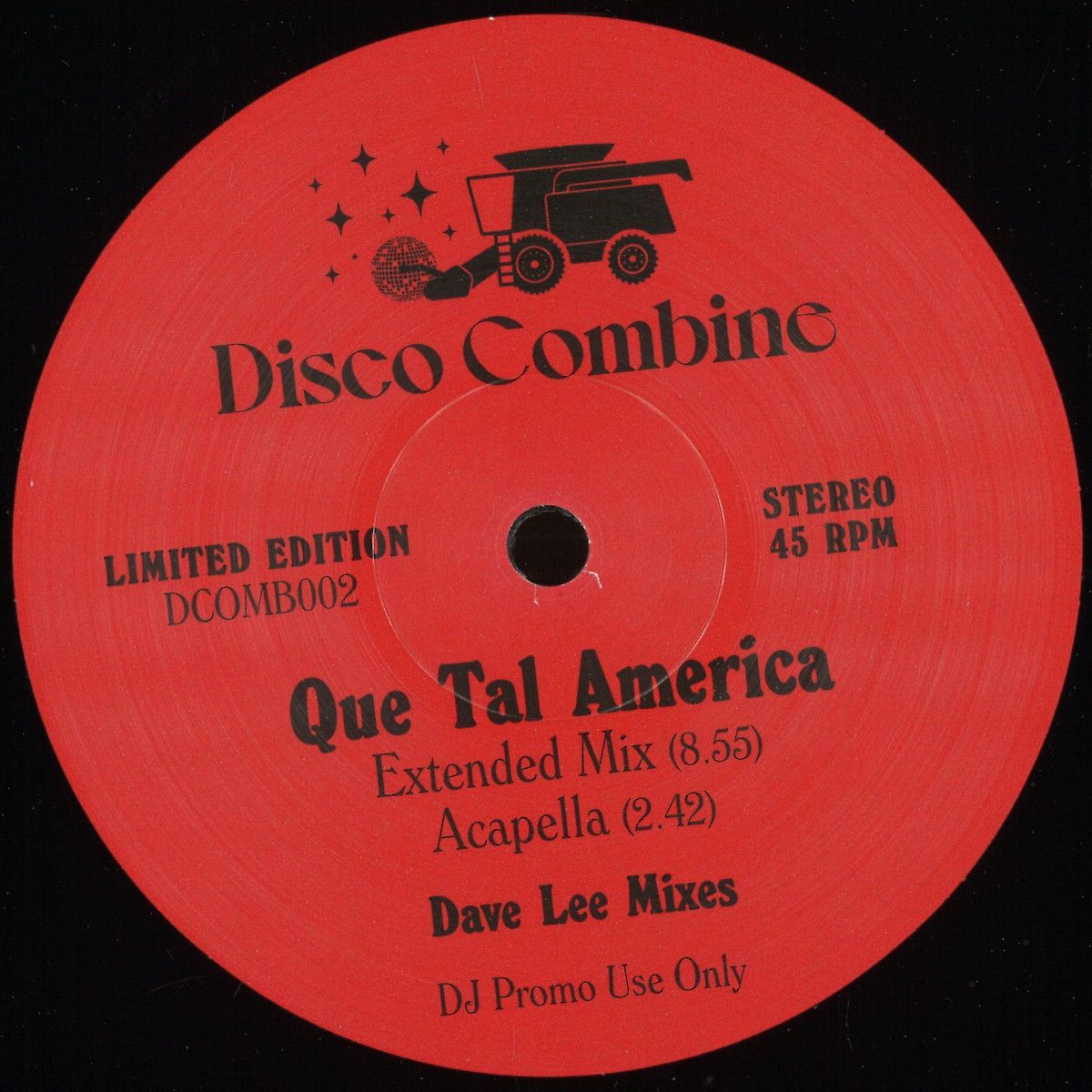 Disco Combine 002 - Que Tal America | Disco Combine (DCOMB002) - main