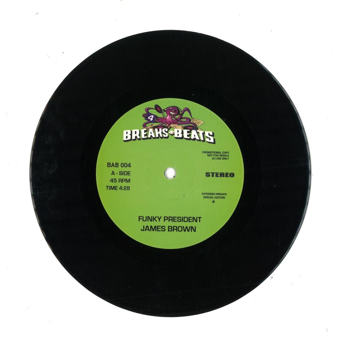 JAMES BROWN  &  THE VIBRETTES - FUNKY PRESIDENT / HUMPTY DUMP (7") | BREAKS & BEATS (BAB004SH) - main