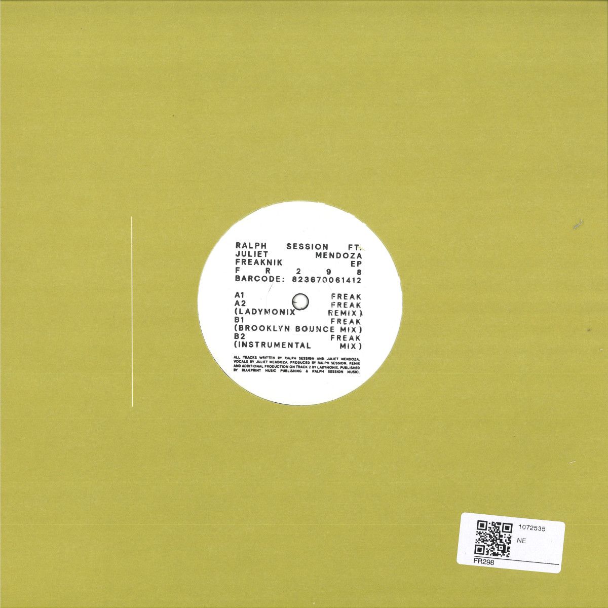 Ralph Session  &  Juliet Mendoza - Freaknik EP | Freerange (FR298) - main