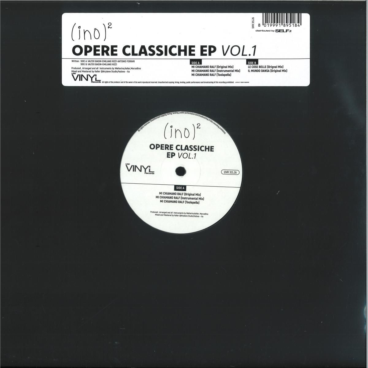 (ino)2 - opere classiche vol. 1 | Use Vinyls Records (UVR315.26) - main