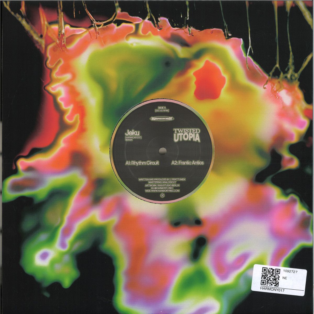 Jeku - Twisted Utopia | Harmony Rec. (HARMONY017) - main