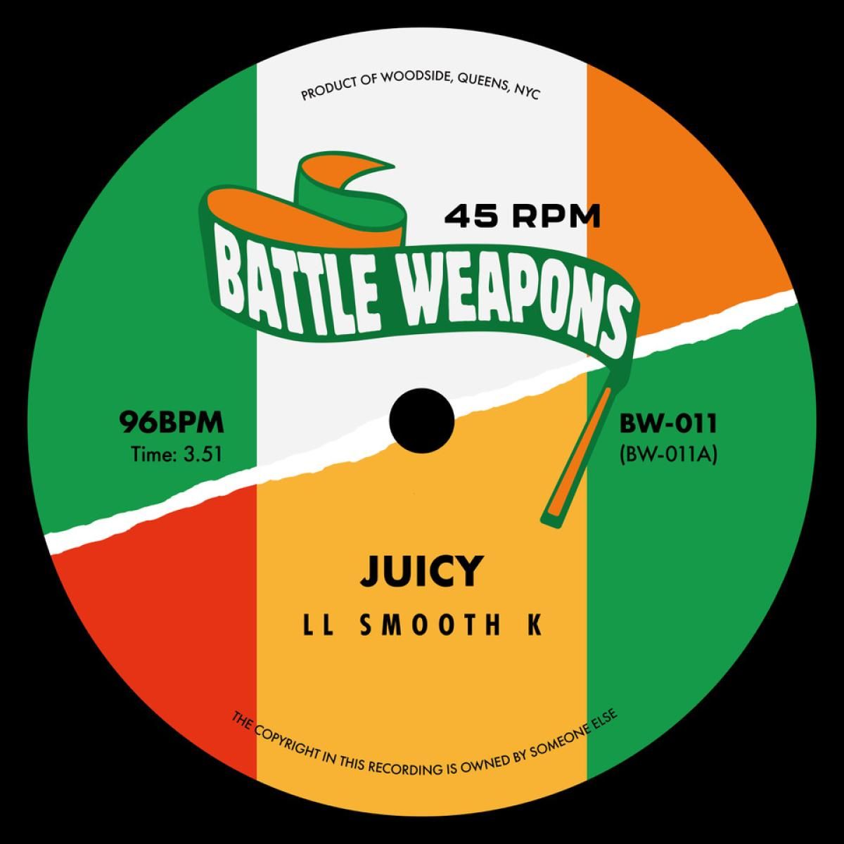 Battle Weapons Vol 11 - Juicy / In Love (7") | Battle Weapons (BW011) - main Battle Weapons Vol 11 - Juicy / In Love (7") | Battle Weapons (BW011) - main