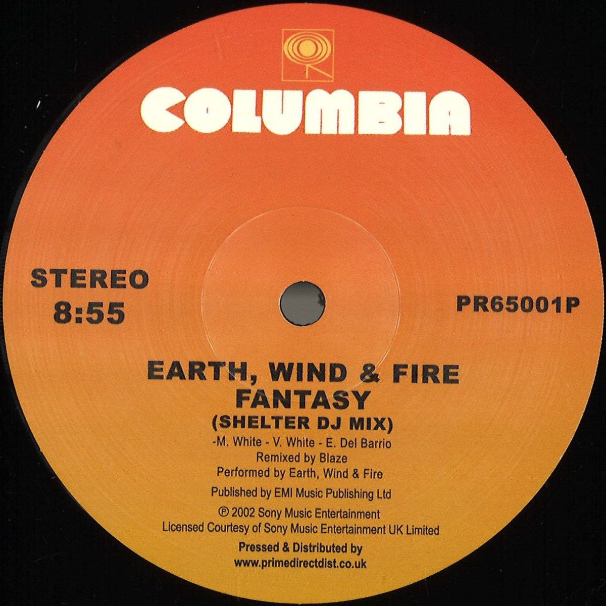 Earth  &  Wind  &  Fire - Fantasy (Shelter Dj Mix) / Can't Hide Love (MAW Album Mix) | Columbia (PR65001P)