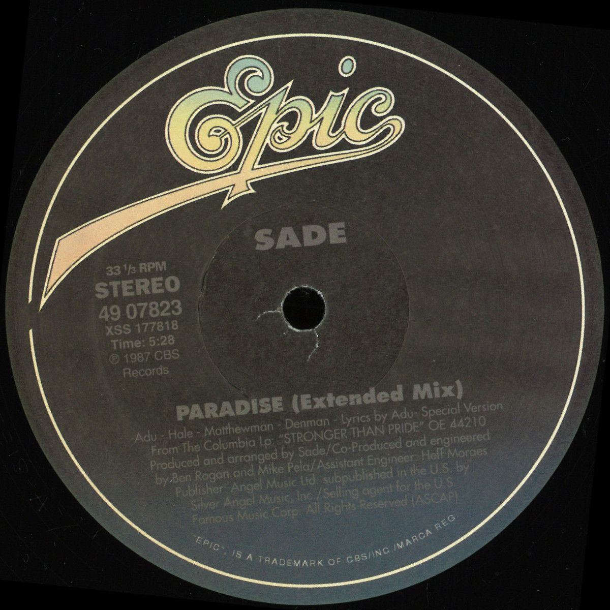 Sade - Paradise | Sony USA (XSS177824) - main