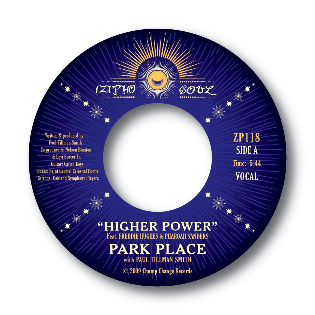 PARK PLACE & PAUL TILLMAN SMITH - HIGHER POWER (7") | IZIPHO SOUL (ZP118) - main PARK PLACE & PAUL TILLMAN SMITH - HIGHER POWER (7") | IZIPHO SOUL (ZP118) - main