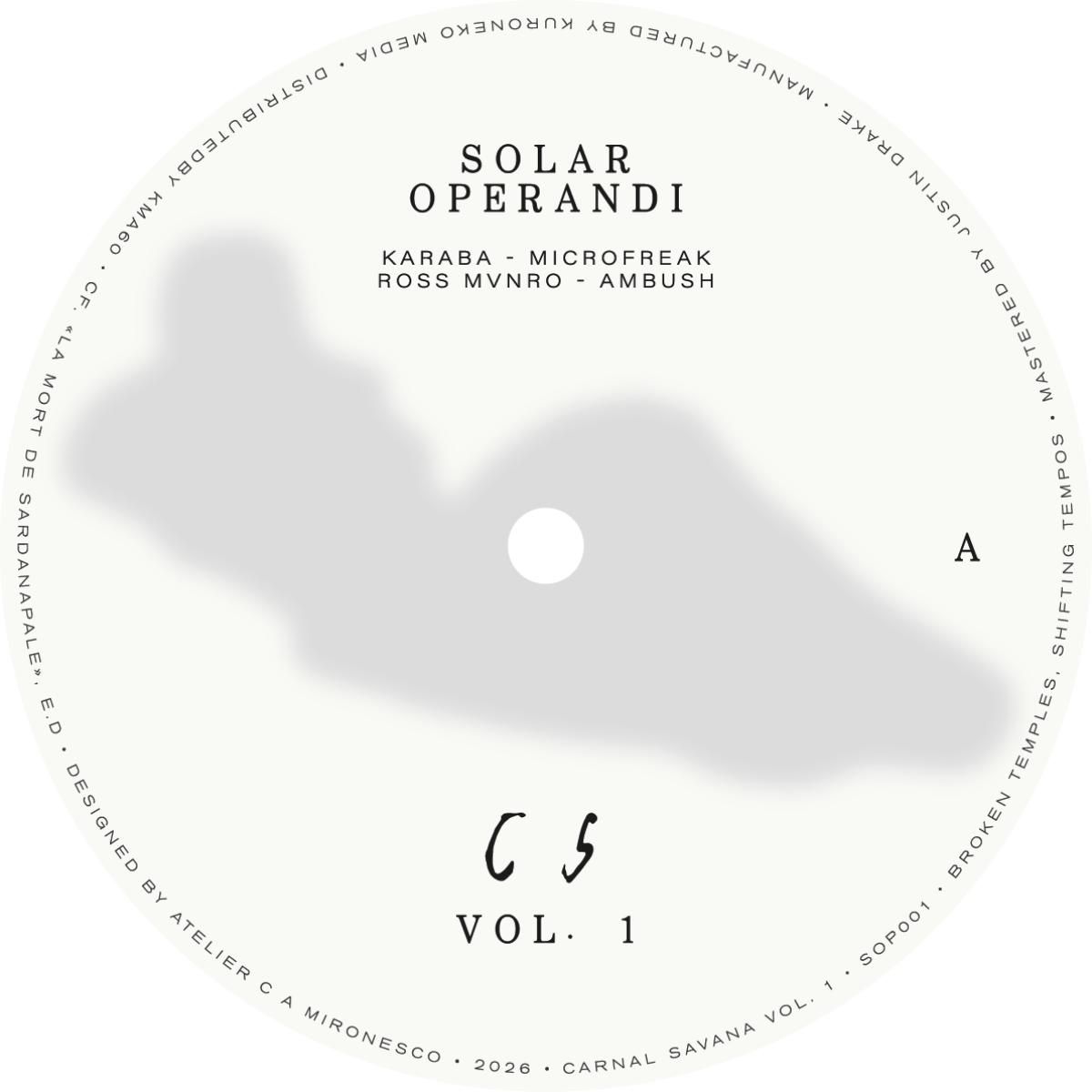 Various - Carnal Savana vol. 1 | Solar Operandi (SOP001) - main