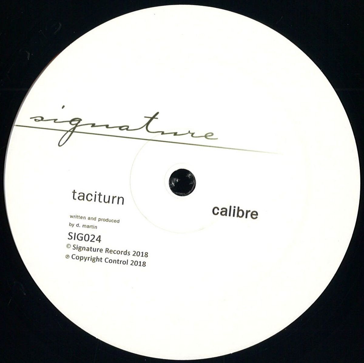 Calibre - Taciturn | Signature (SIG024R) - main