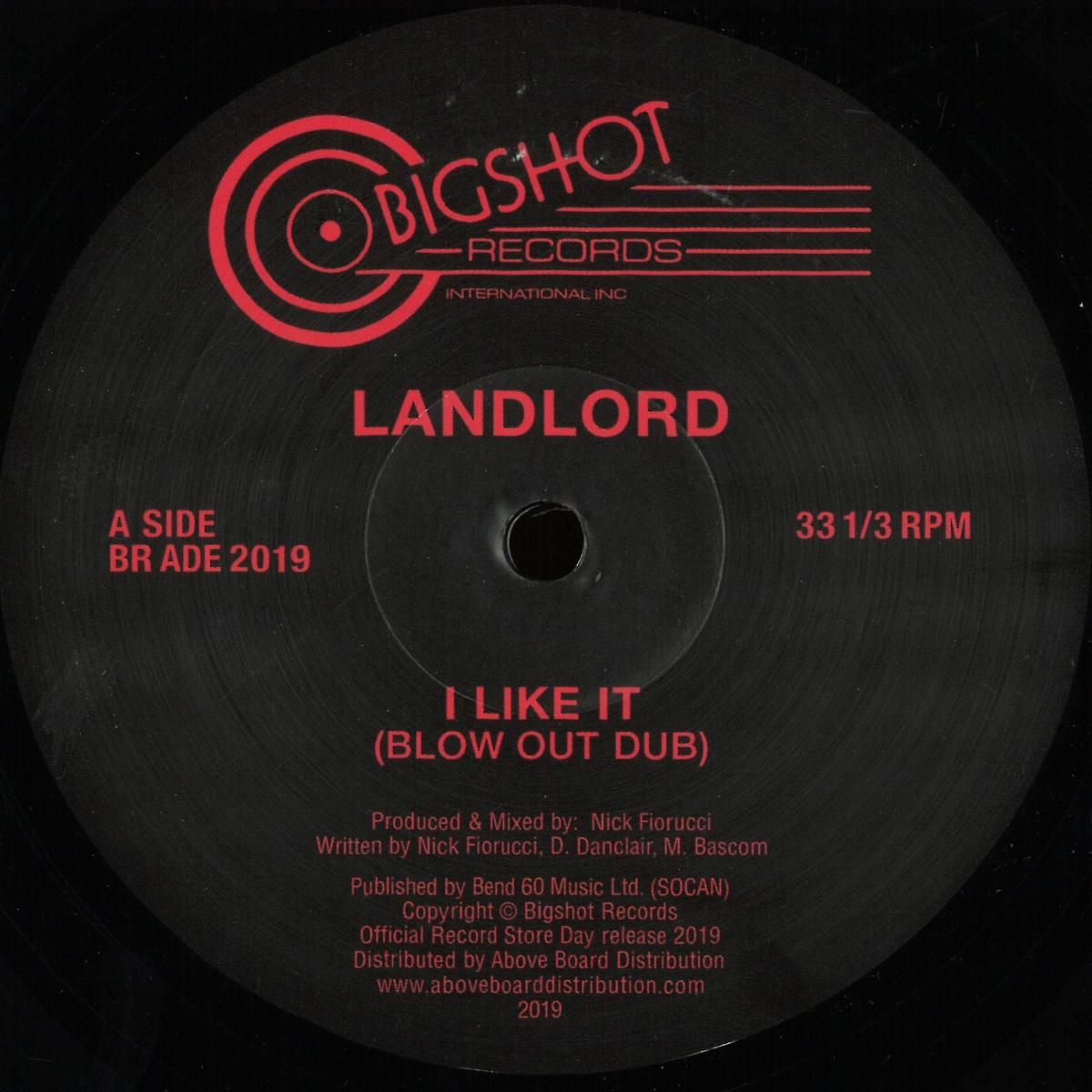 Landlord - I Like It (Blow Out Dub) - The Maghreban Remix (Record Store Day 2019) | Big Shot Records (BRADE2019) - main Landlord - I Like It (Blow Out Dub) - The Maghreban Remix (Record Store Day 2019) | Big Shot Records (BRADE2019) - main