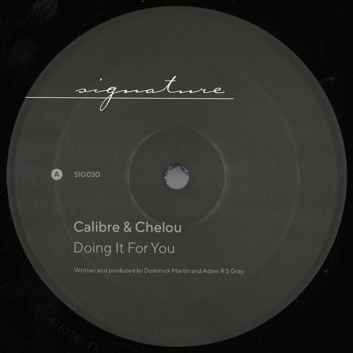 Calibre  &  Chelou - Doing It For You / No Man Is An Island | Signature (SIG030) - main