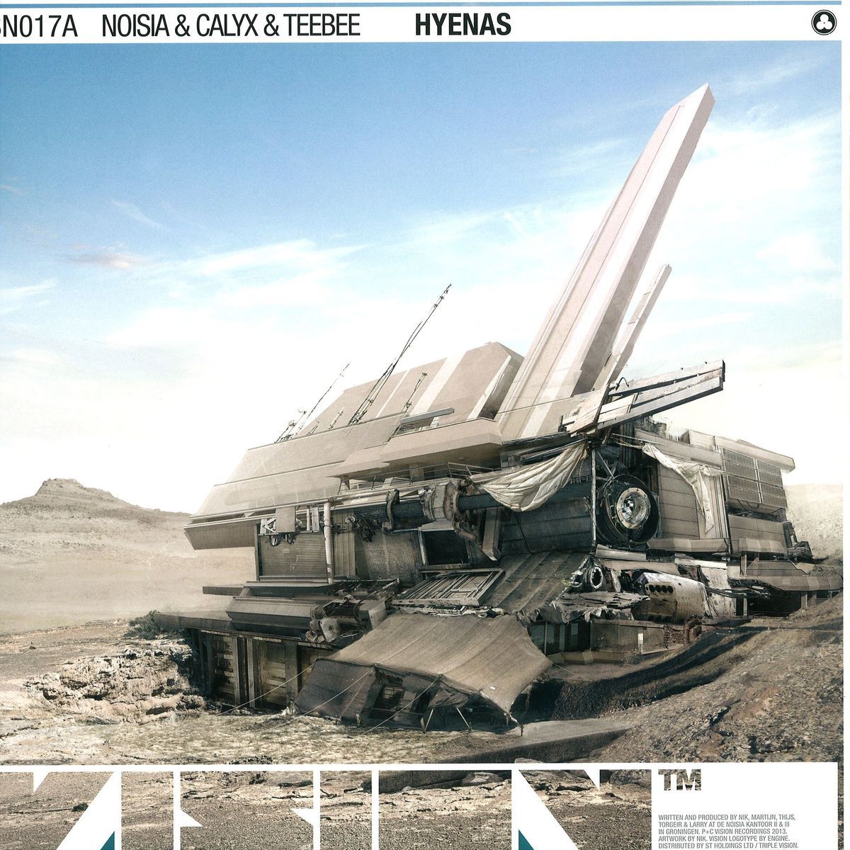 Noisia  &  Calyx  &  Teebee  &  Nois - Hyenas / The Liquid | Vision Records (VSN017) - main