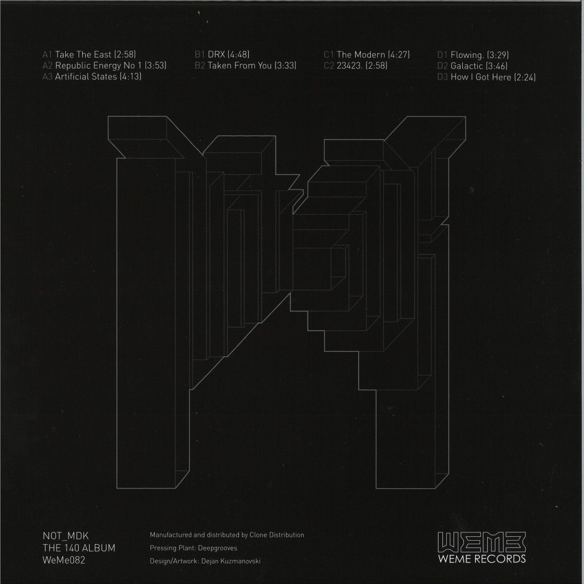 Not MDK - The 140 Album LP 2x12" | WeMe Records (WEME082) - main