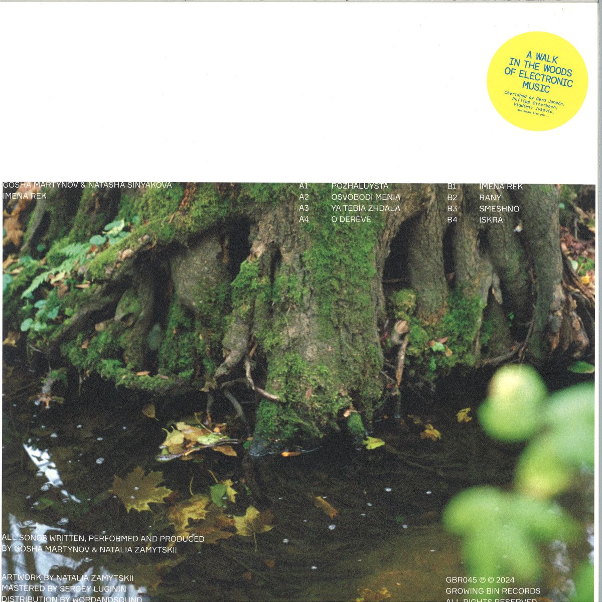 Gosha Martynov  &  Natasha Sinyakova - Imena Rek (LP) | GROWING BIN RECORDS (GBR045) - main
