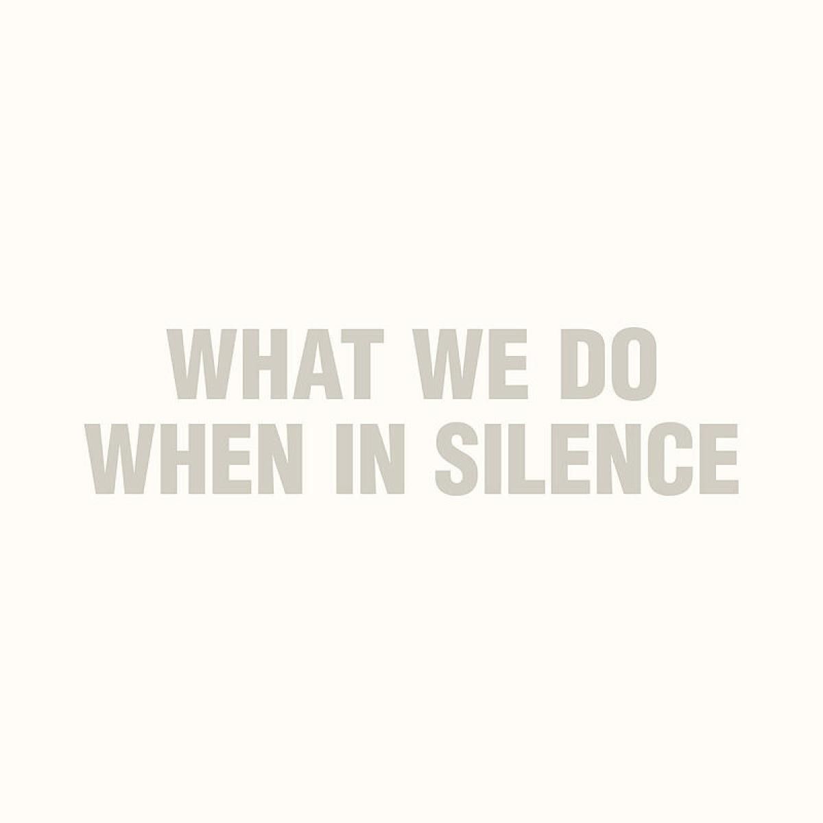 What We Do When in Silence - What We Do When in Silence | Holidays Record (HOL-143)