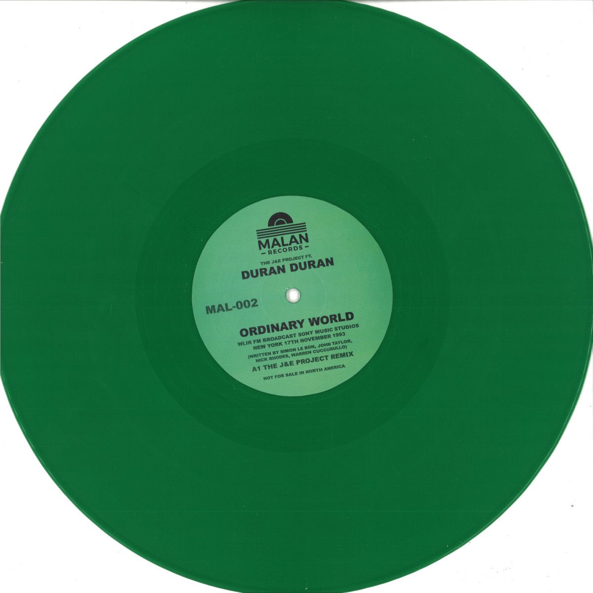 J  &  E Project  &  Duran Duran - Ordinary World | MALAN RECORDS (MAL002) - main