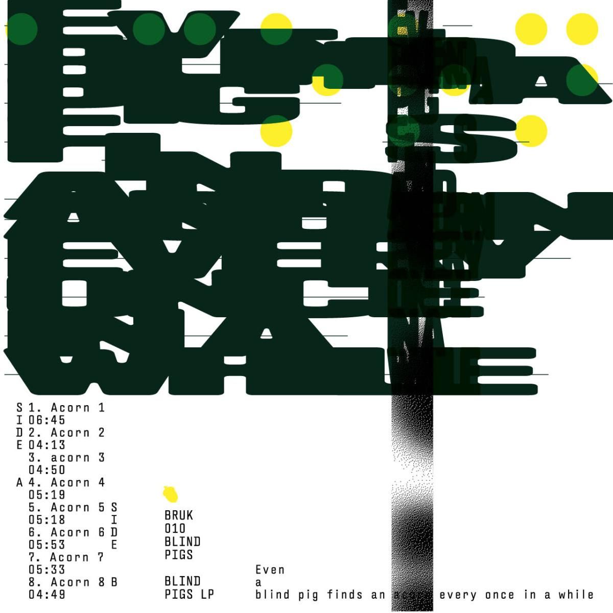 Blind Pigs - Blind Pigs EP (TAPE) | BRUK (BRUK10) Blind Pigs - Blind Pigs EP (TAPE) | BRUK (BRUK10)