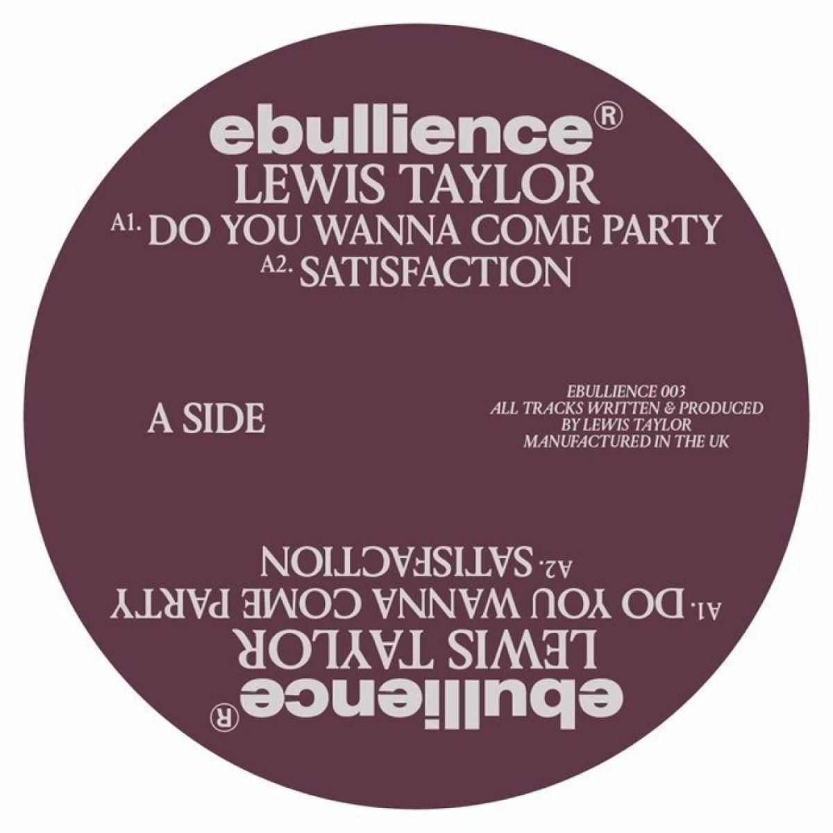 Lewis Taylor - Ebullience 003 | Ebullience (EBULLIENCE003) - main