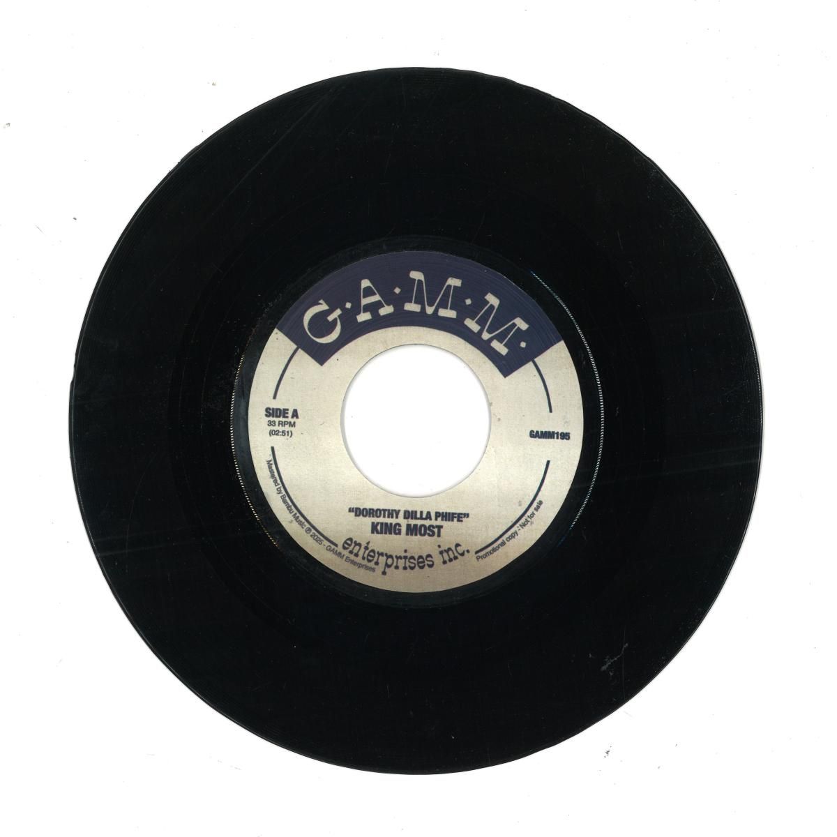 KING MOST - DOROTHY DILLA PHIFE / HONEY CALDWELL | GAMM Recordings (GAMM195) - main