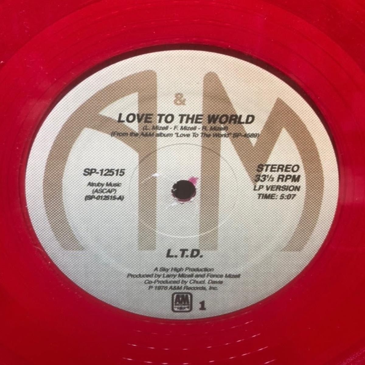 L.T.D. - Love To The World (red vinyl) | A&M Records (SP12515R) - main L.T.D. - Love To The World (red vinyl) | A&M Records (SP12515R) - main