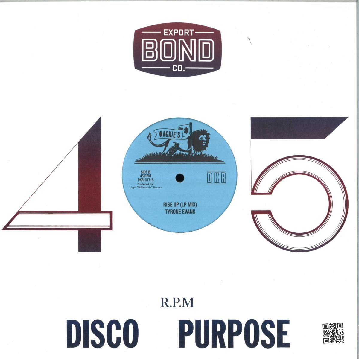 Max Romeo  &  Tyrone Evans - Rise Up / Rise Up (LP Mix) | Wackie's (DKR-317) - main