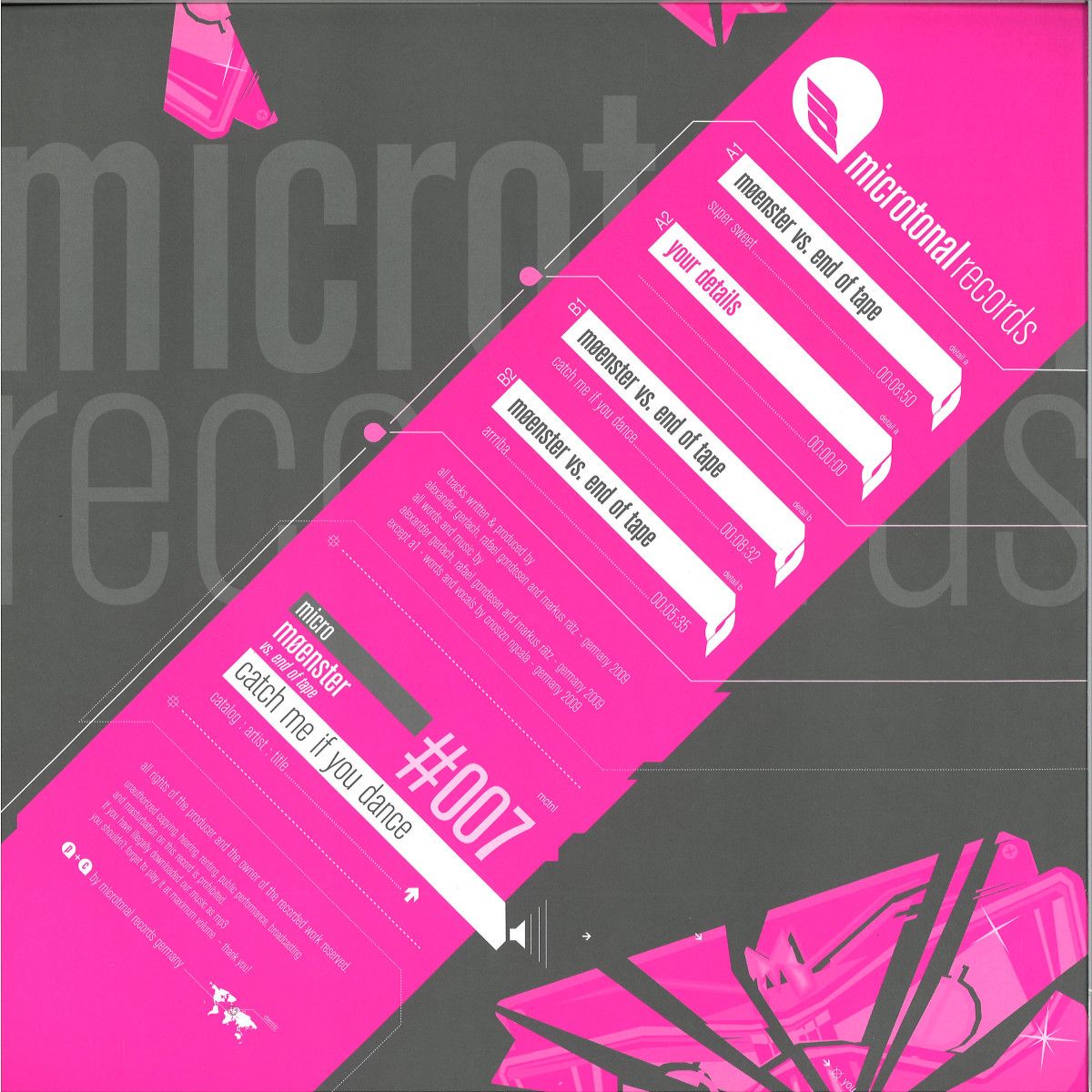 Moenster  &  End Of Tape - Catch Me If You Dance EP | Microtonal Records (MICRO007)