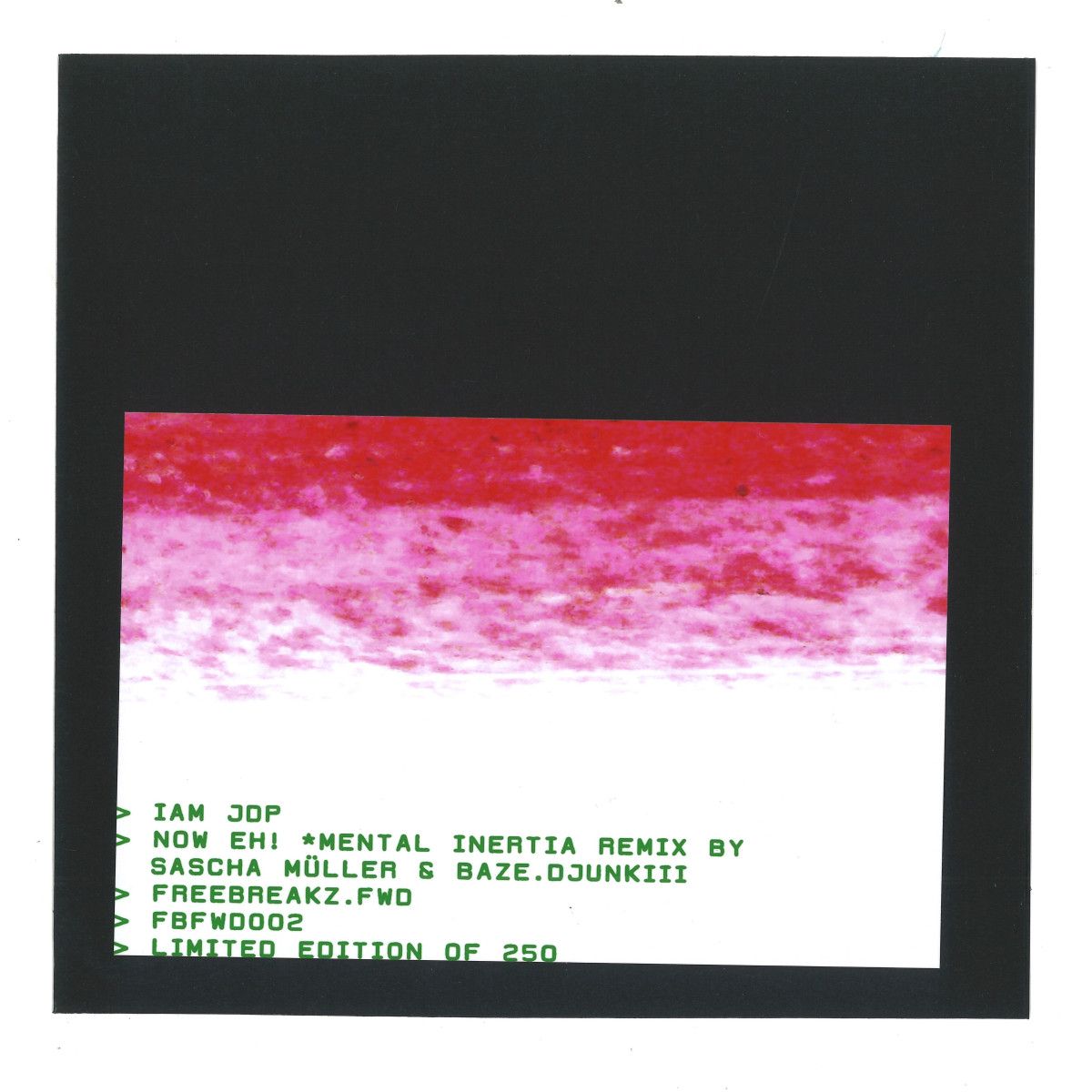 Iam Jdp - Now Eh!  (7") | INTRAUTERIN (FBFWD002)