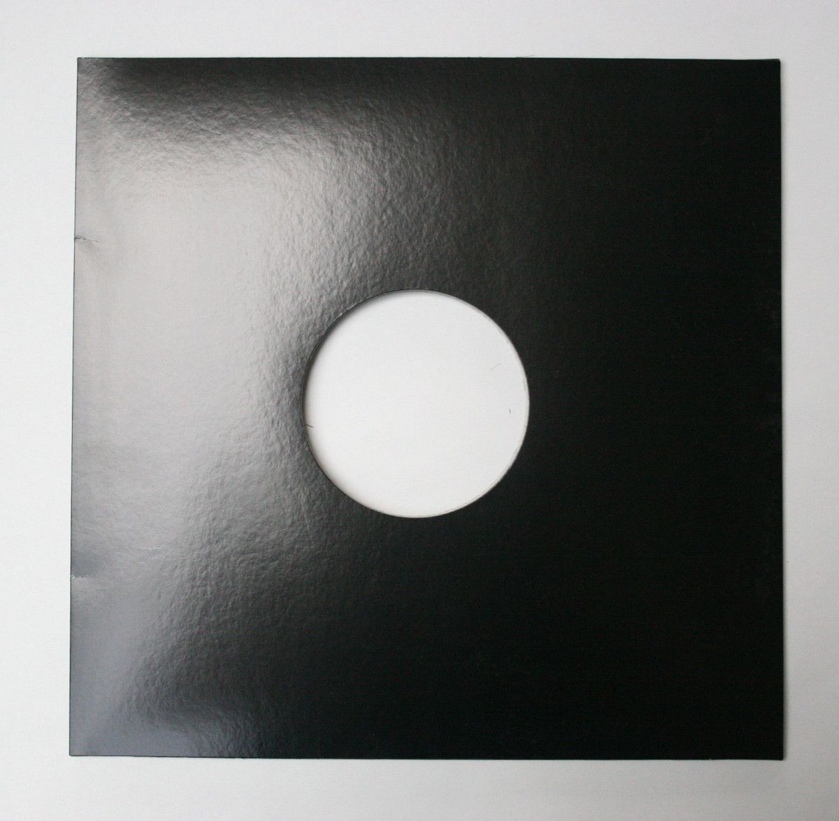 12" Record Cover / Leerhülle 1 Stück / Vinyl Cover - 12" Black With Hole |  () - main