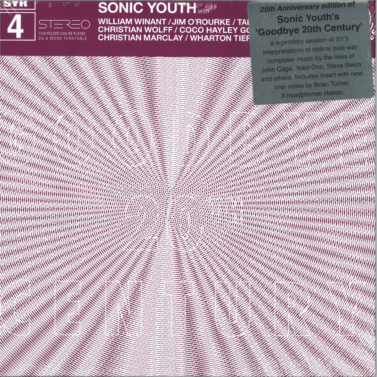 Sonic Youth - Goodbye 20th Century LP 2x12" | Sonic Youth Records (SYR04LP)