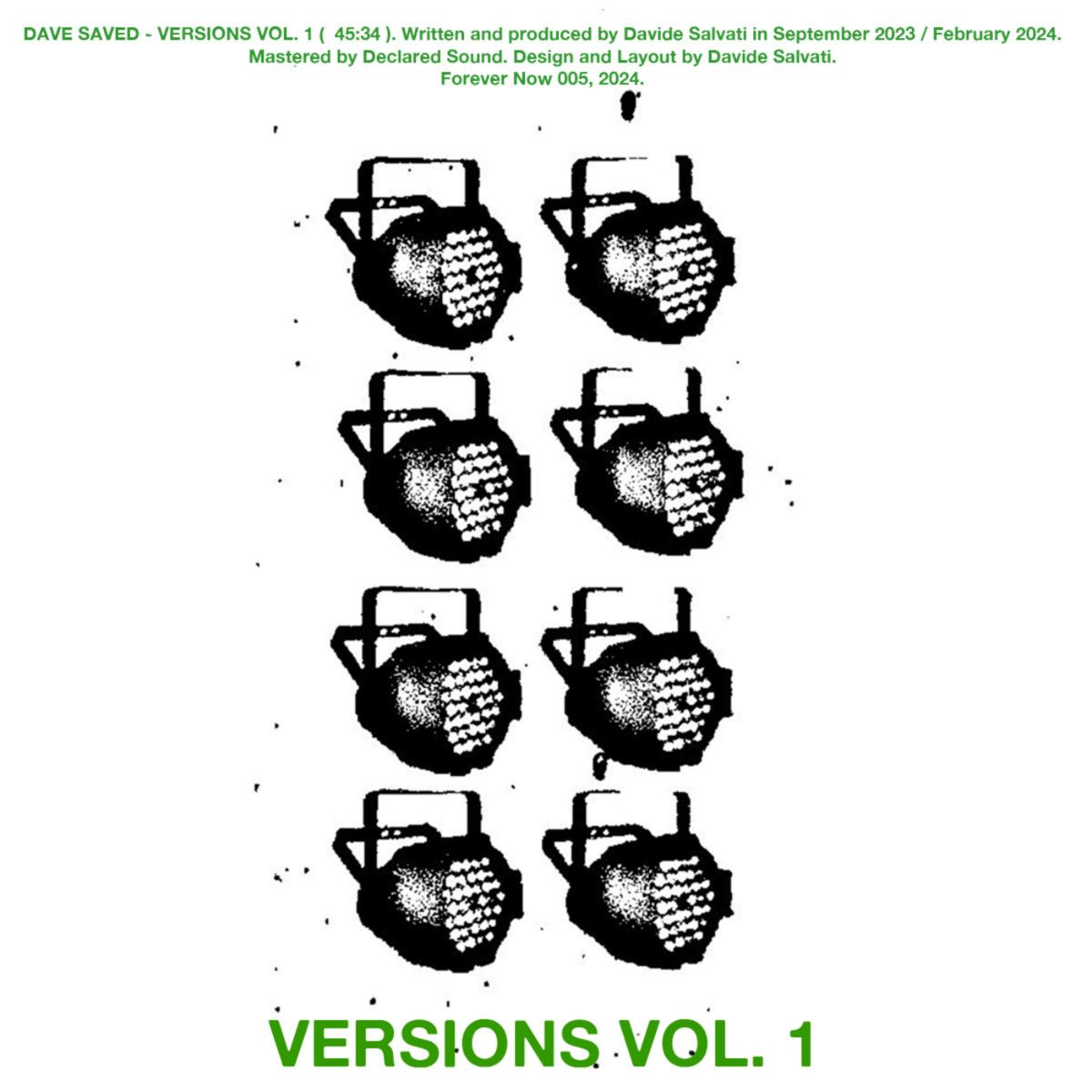 Dave Saved - Versions Vol. 1 MC | Forever Now (FOREVERNOW005) - main