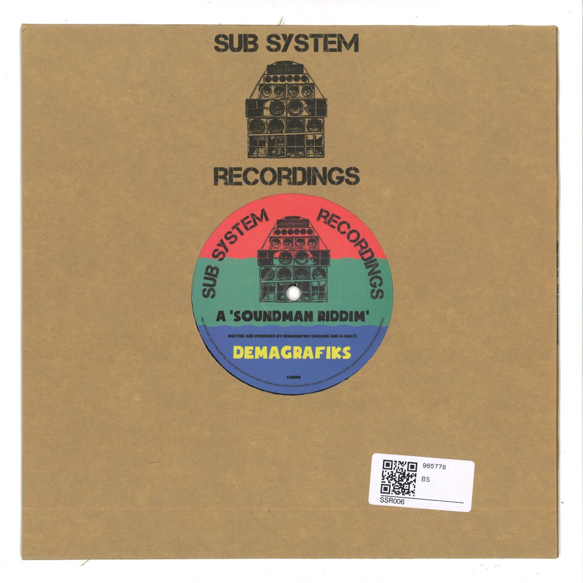 Demagrafiks (M-Beat & Missing) - Soundman Riddim / Yazzus Cute Face Remix | Sub System Recordings (SSR006) Demagrafiks (M-Beat & Missing) - Soundman Riddim / Yazzus Cute Face Remix | Sub System Recordings (SSR006)
