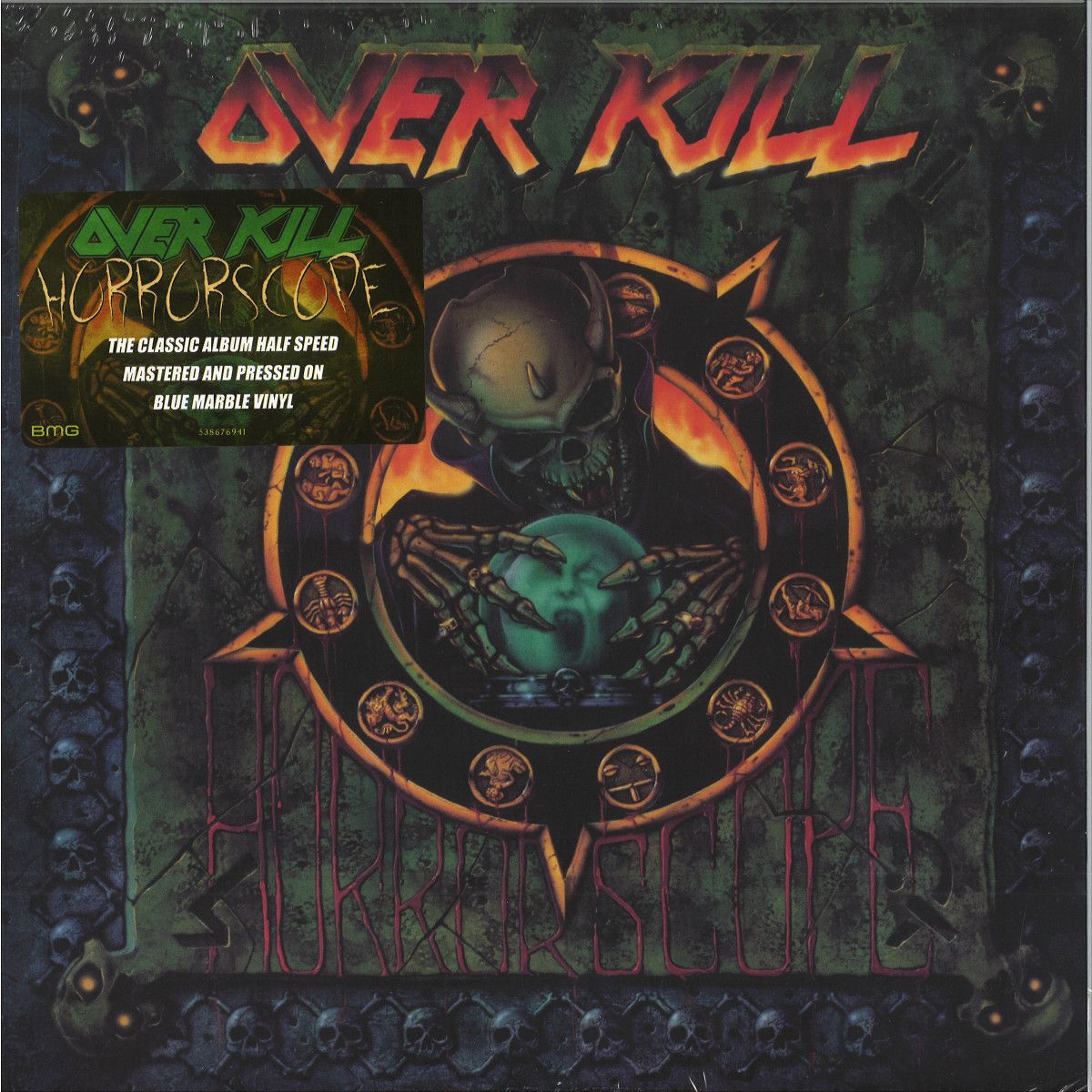 Overkill - Horrorscope LP - Blue/Black Marbled Vinyl | ADA (4050538676945) - main