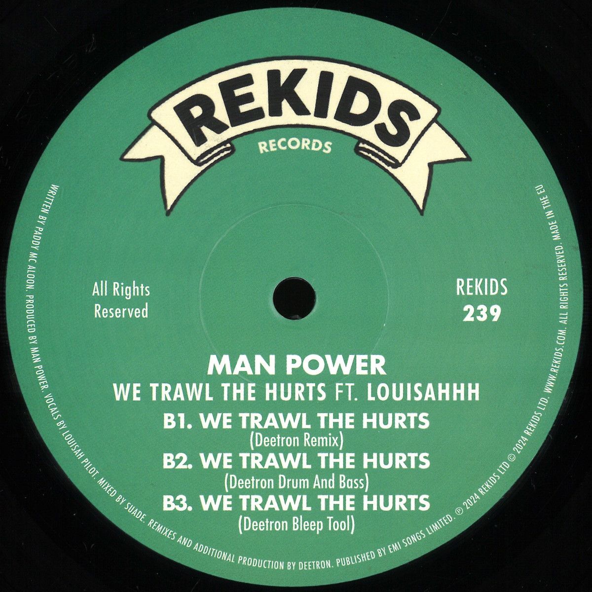Man Power & Louisahhh - We Trawl The Hurts | Rekids (REKIDS239) - main Man Power & Louisahhh - We Trawl The Hurts | Rekids (REKIDS239) - main