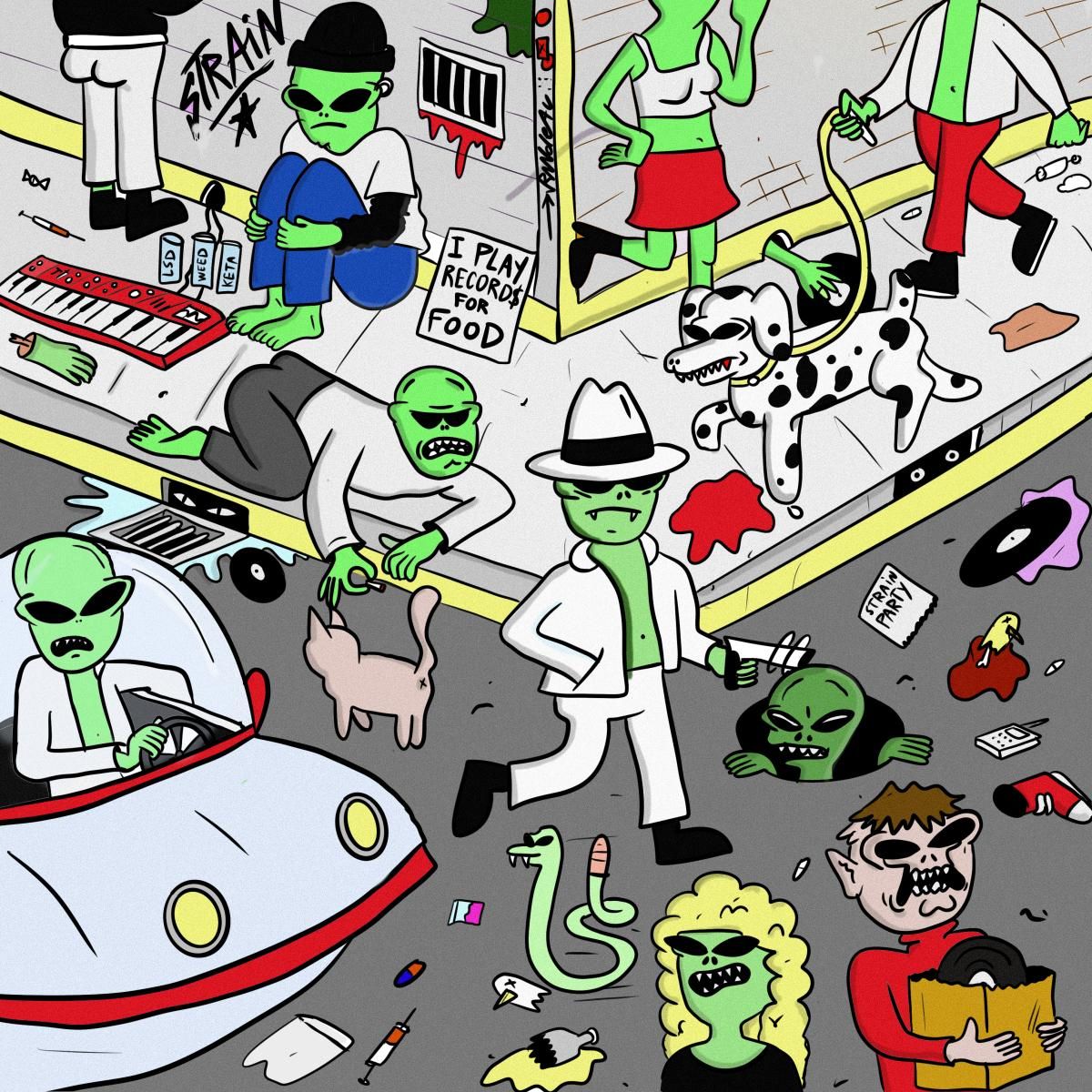 Various - The Space Hood | Strain (STRN002) - main