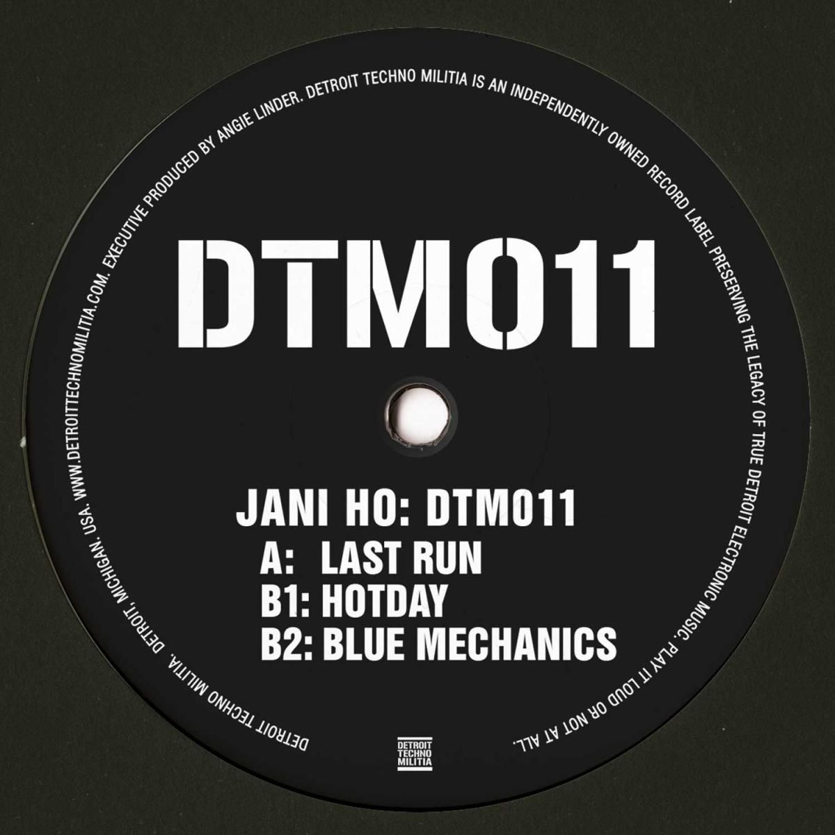 JANI HO - DTM011 LP | DETROIT TECHNO MILITIA (DTM011) JANI HO - DTM011 LP | DETROIT TECHNO MILITIA (DTM011)