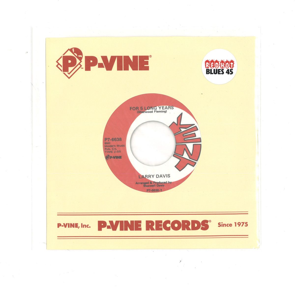 Larry Davis - For 5 Long Years | P-Vine Japan (P76638) - main