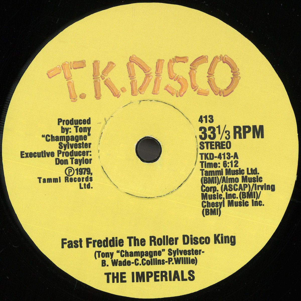 THE IMPERIALS - FAST FREDDIE THE ROLLER DISCO KING | T.K. Productions (TKD413)