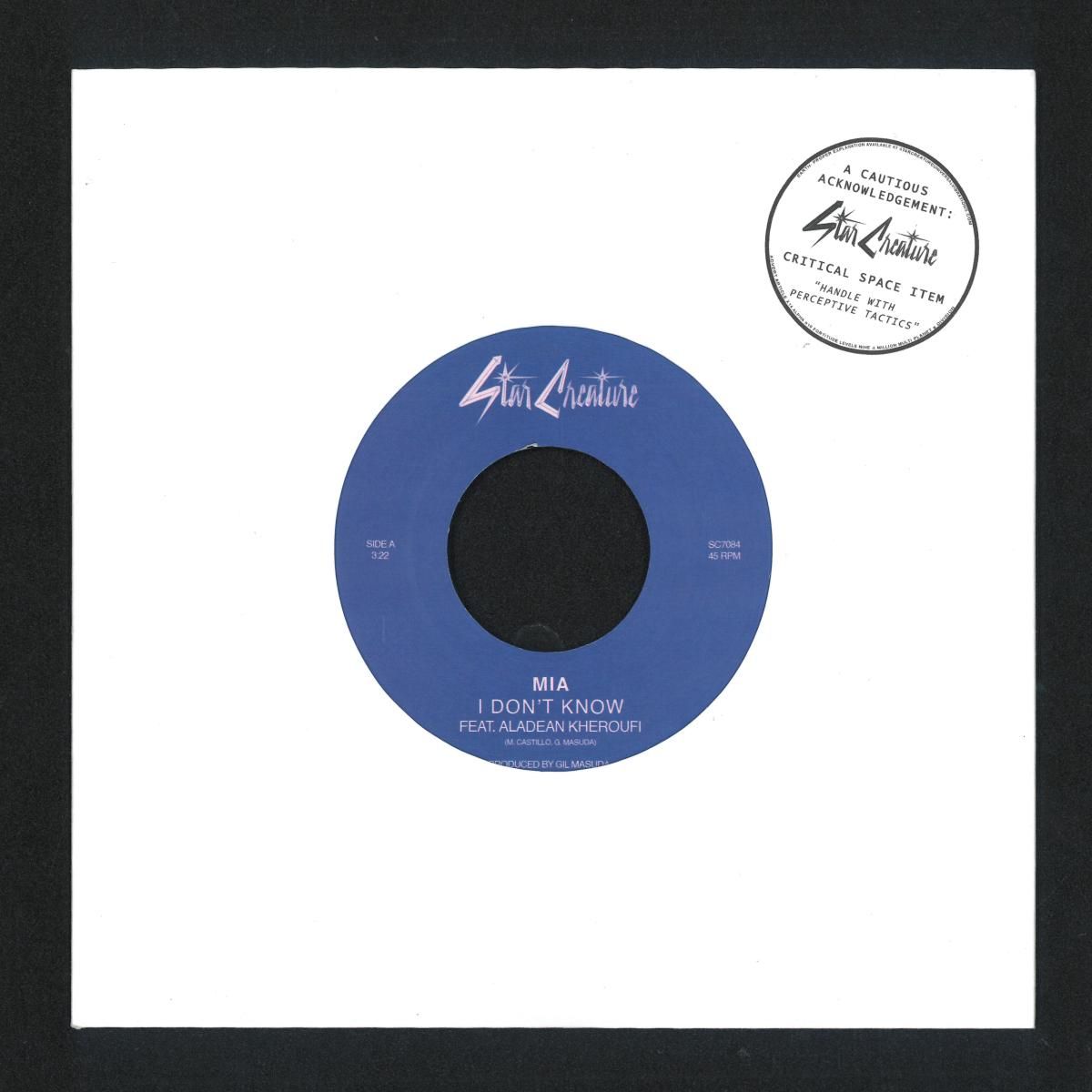 MIA - I Don't Know / Key 2 Luv 7" | Star Creature (SC7084) - main MIA - I Don't Know / Key 2 Luv 7" | Star Creature (SC7084) - main