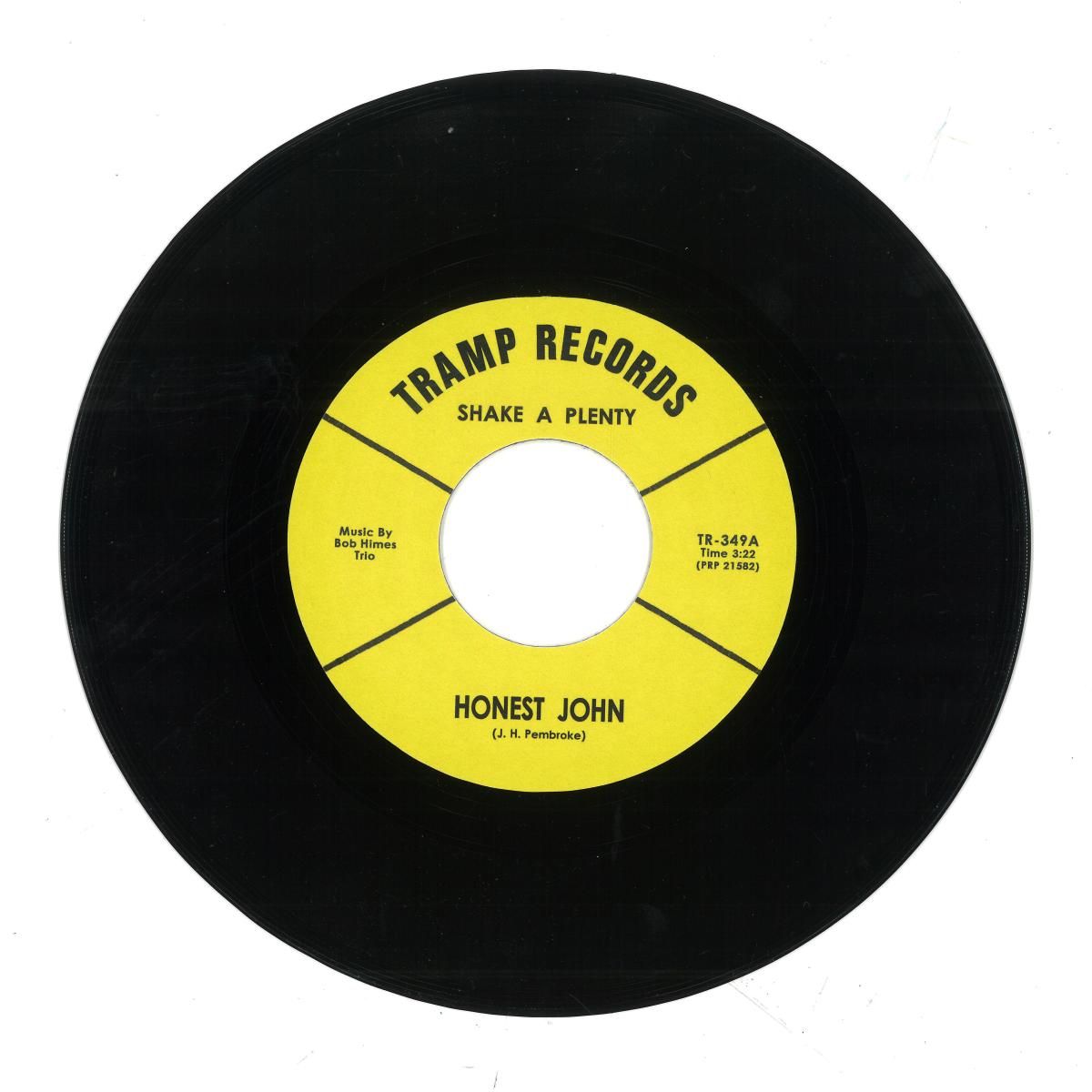 HONEST JOHN - Shake A Plenty / Honest John 7" | Tramp Records (TR349) - main