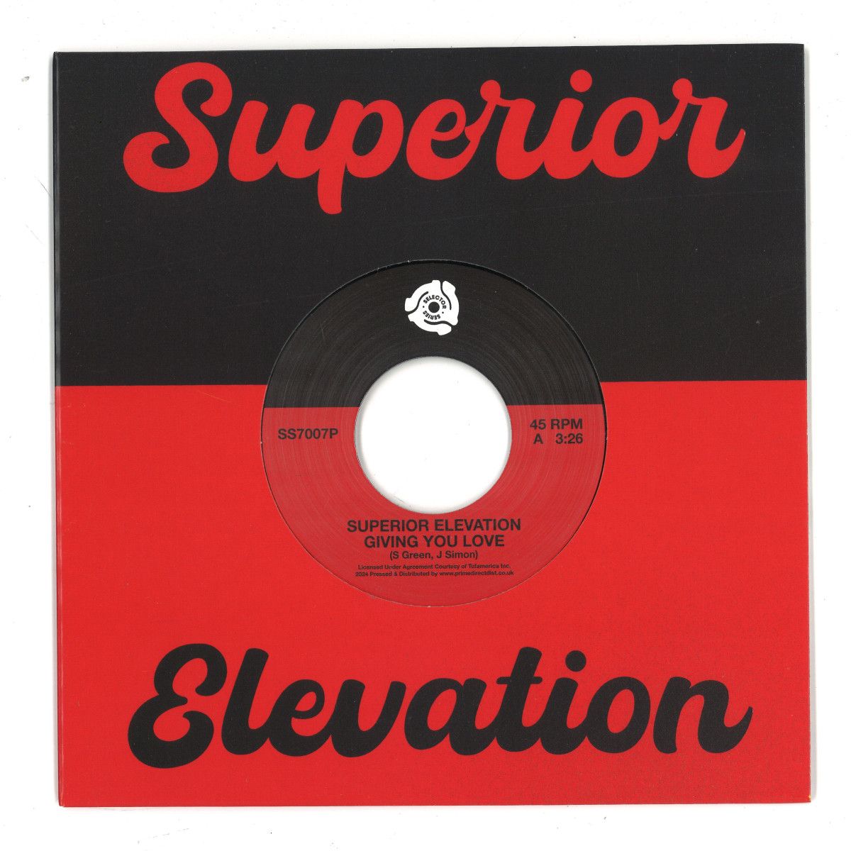 Superior Elevation - Giving You Love / Sassy Lady | Selector Series (SS7007P) - main