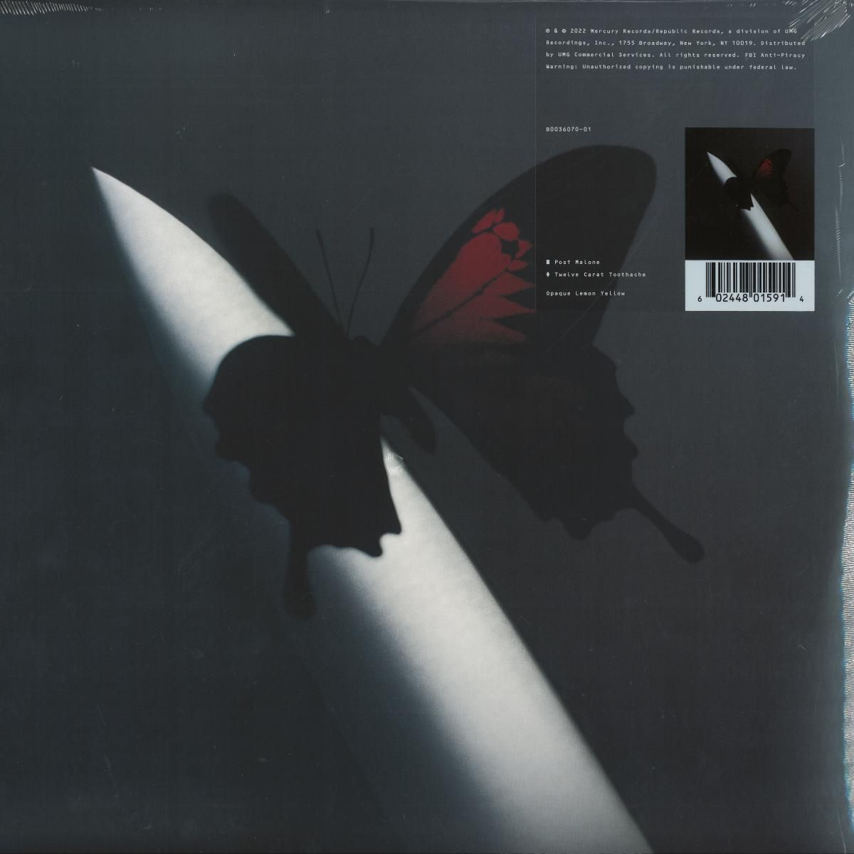 POST MALONE - Twelve Carat Toothache | Mercury (B0036070-011) - main